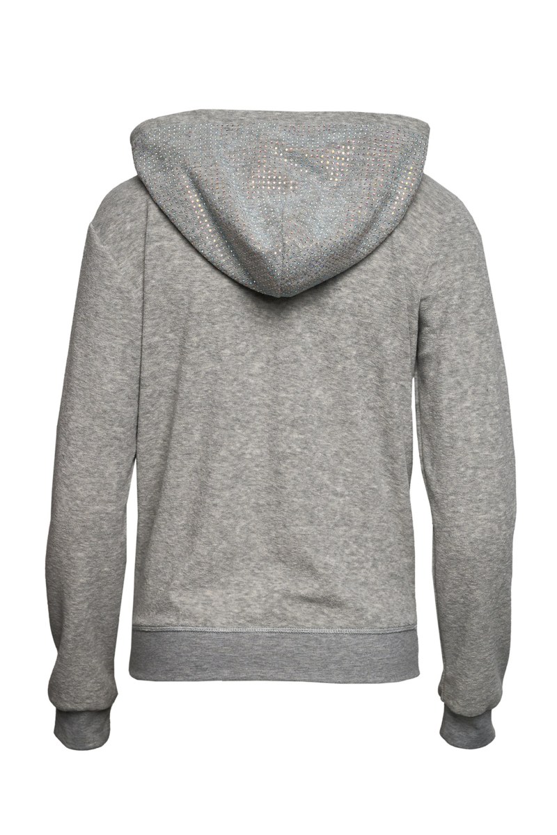 TERRY JACKET WITH STRASS ON THE HOOD-23813200-203