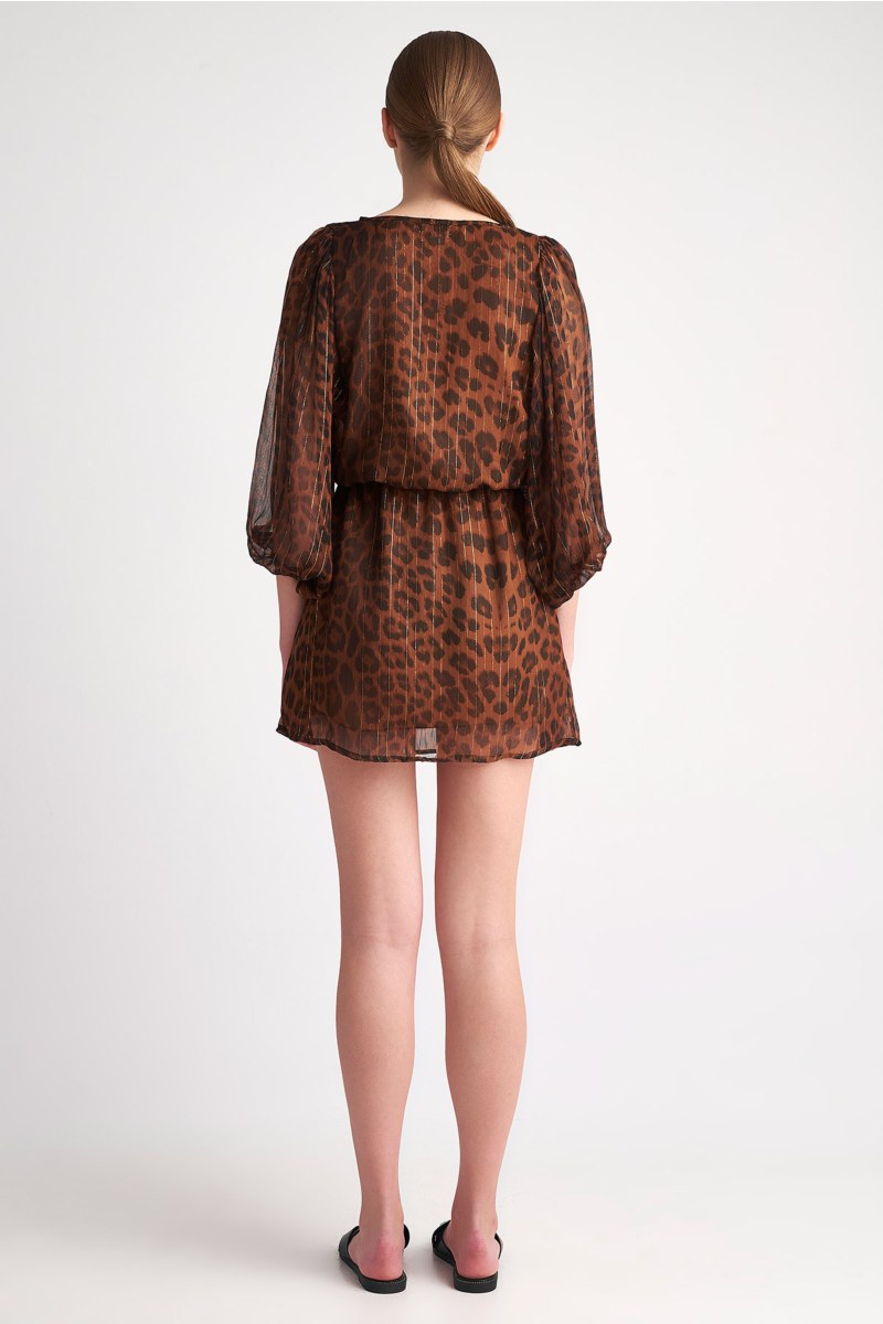 LEOPARD PRINTED MINI DRESS-23814190-331