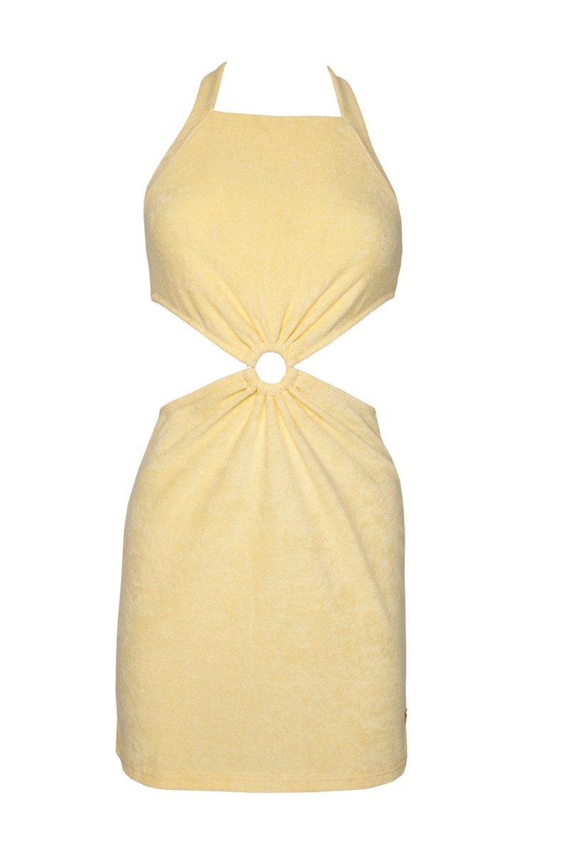 TERRY DRESS WITH DECORATIVE RING-23814234-601