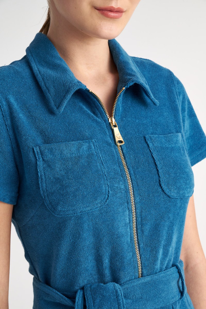 BELTED TERRY JUMPSUIT-23816024-413