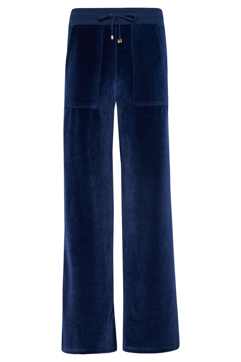 HIGH WAISTED VELOUR PANTS IN LOOSE FIT-23831009-974