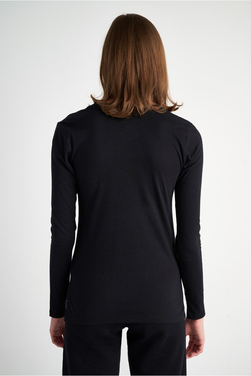 COTTON BASIC TOP IN 'V' NECKLINE-23832033-110