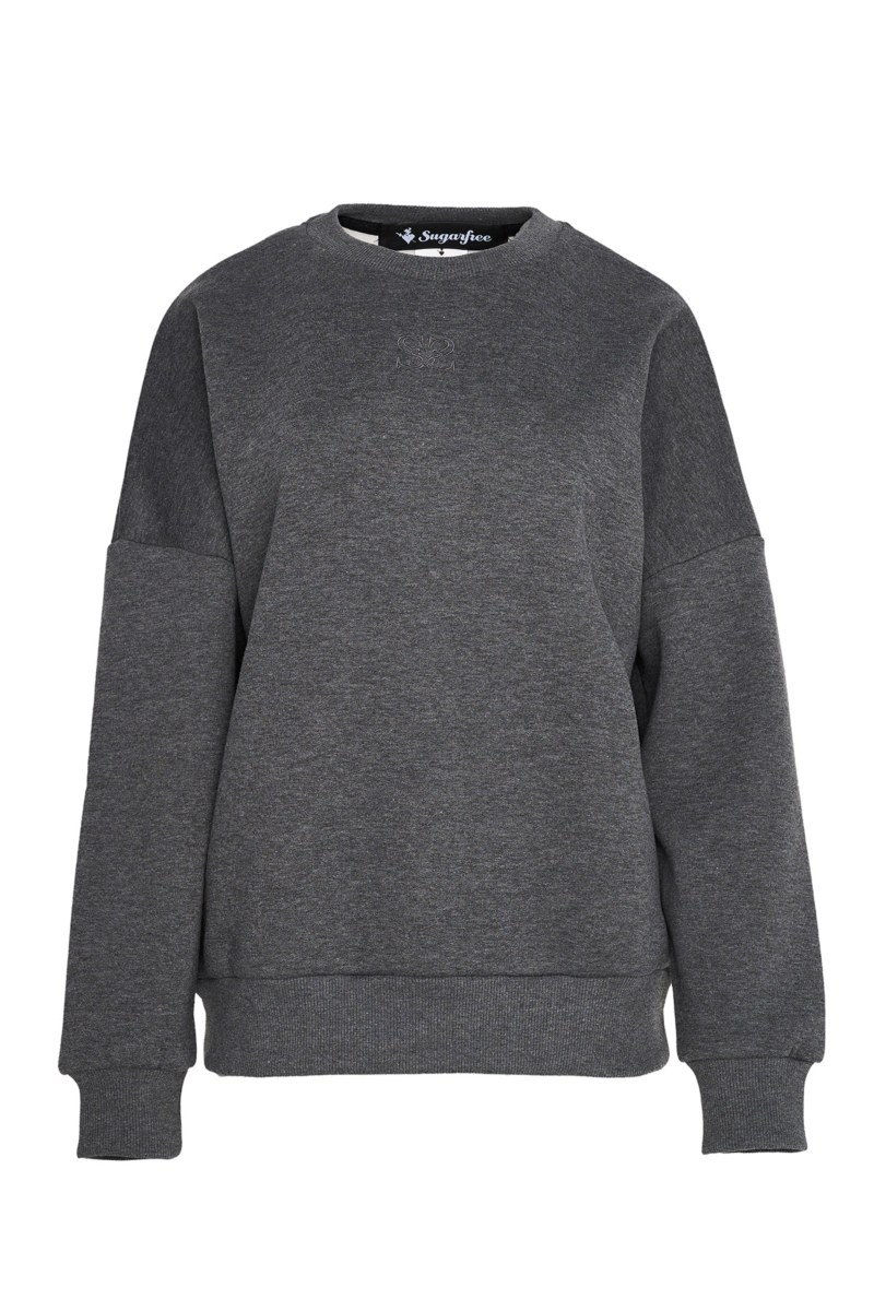 COTTON OVERSIZED SWEATSHIRT WITH LOGO DESIGN-23832121-212