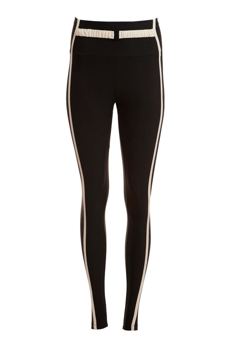 HIGH WAIST STRIPED SPORTS LEGGINGS-23845024-110