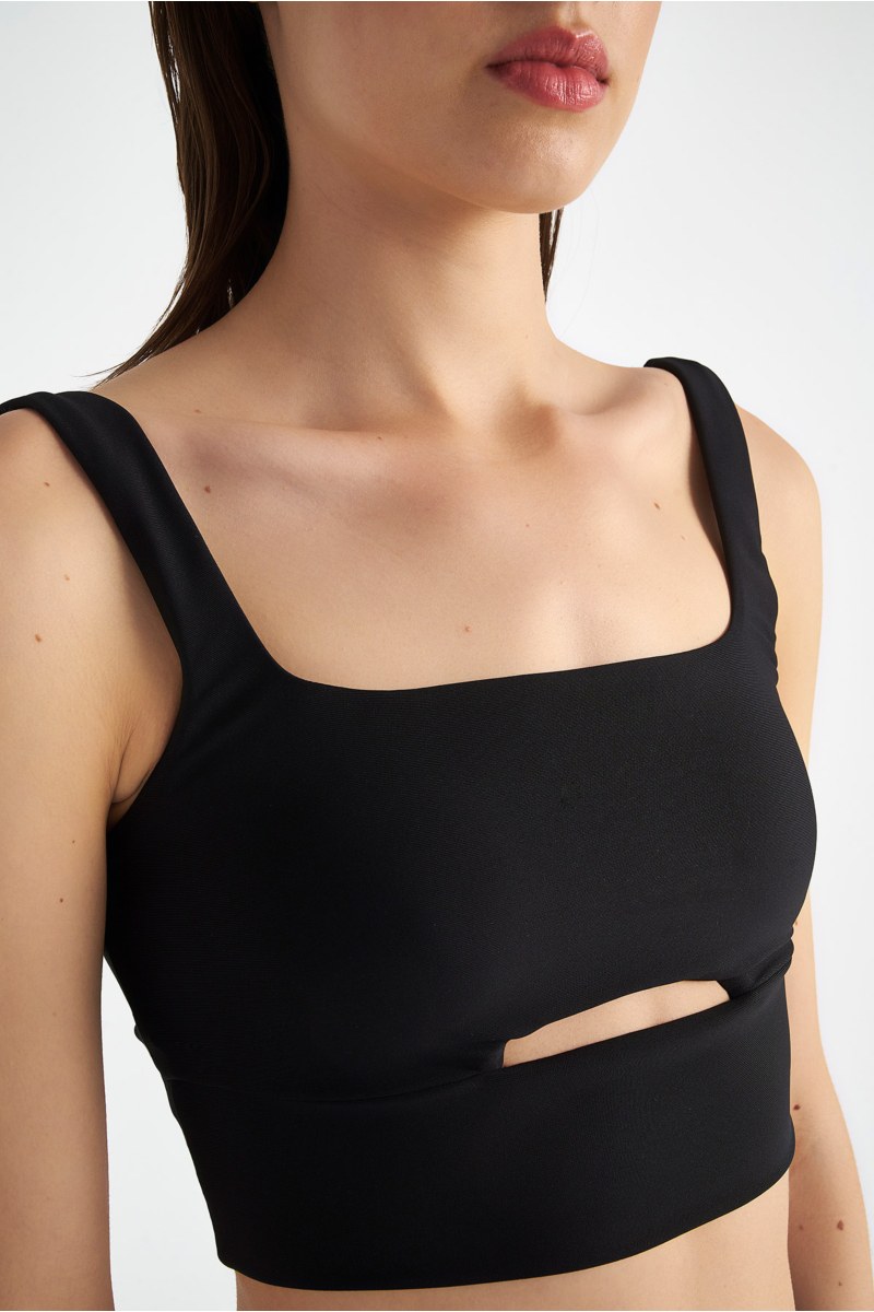 CUT-OUT CROP TOP / SPORTS BRA-23848025-110