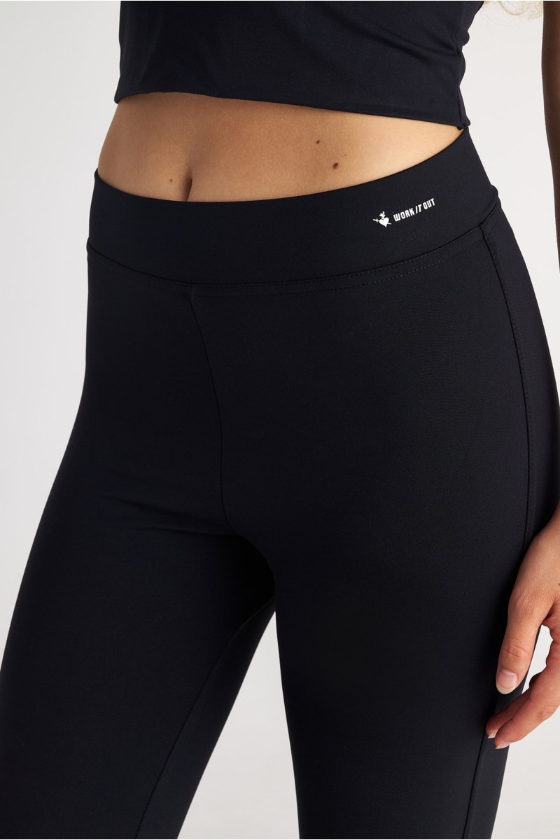HIGH WAIST FLARED SPORTS LEGGINGS/PANTS-23861056-110