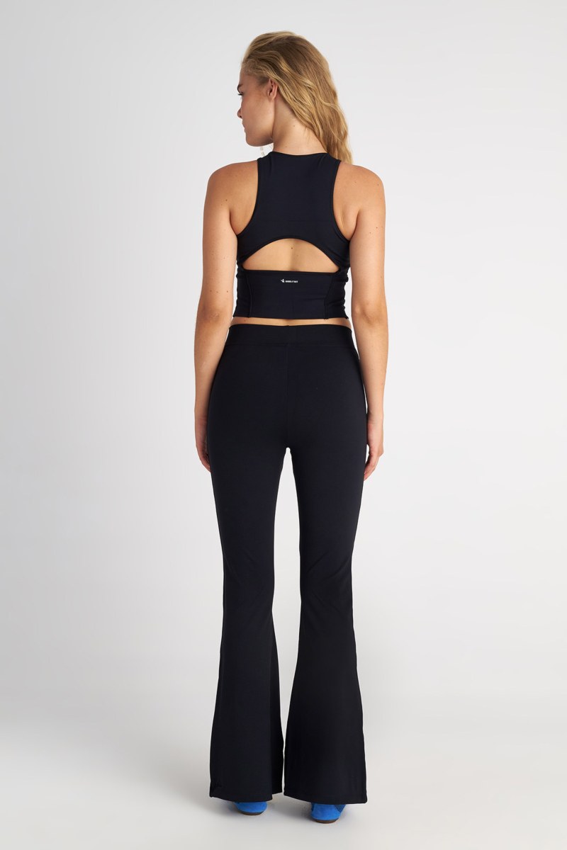 HIGH WAIST FLARED SPORTS LEGGINGS/PANTS-23861056-110