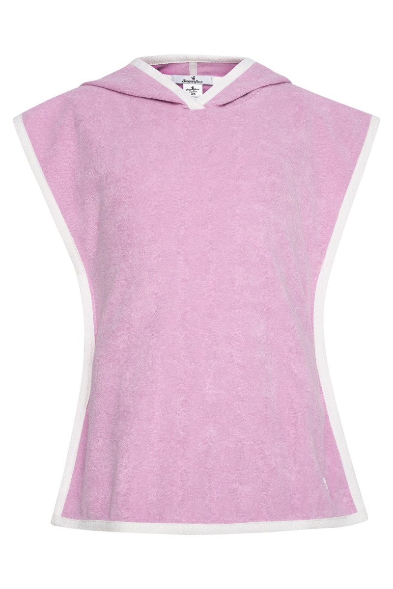 TERRY HOODIE PONCHO FOR GIRLS-24614087-703