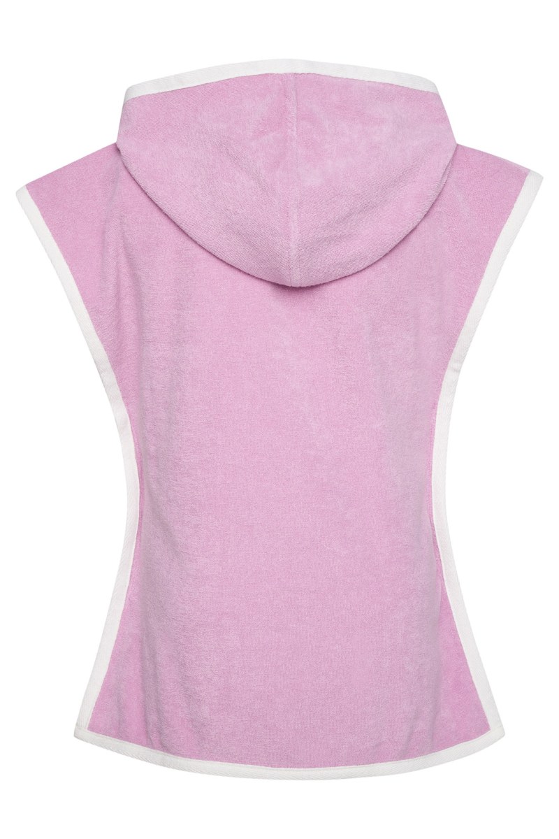 TERRY HOODIE PONCHO FOR GIRLS-24614087-703