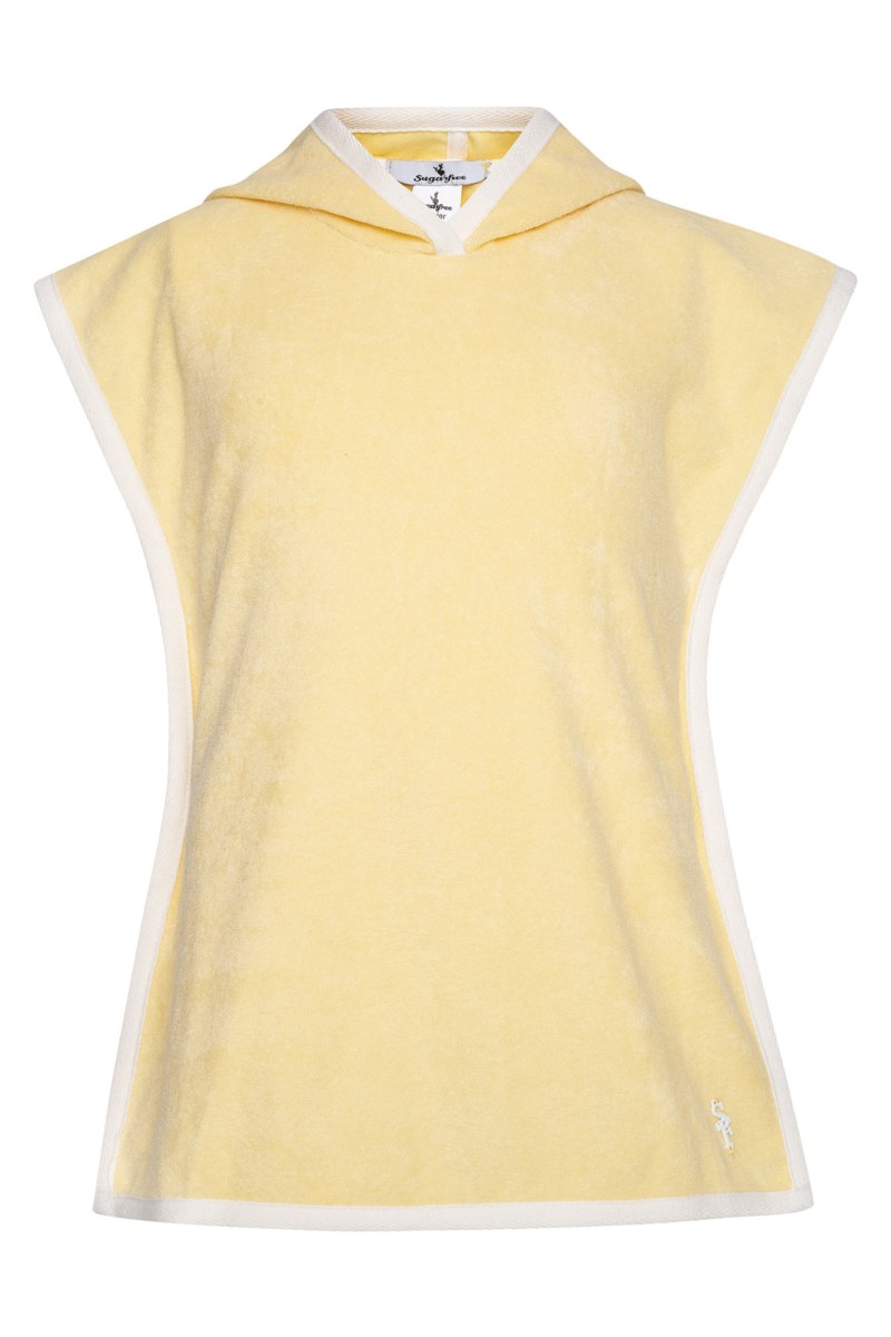 TERRY HOODIE PONCHO FOR GIRLS-24614087-948