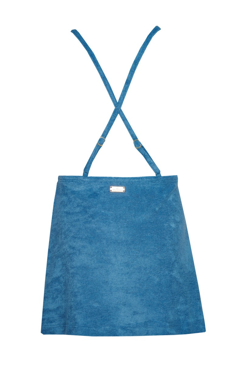 TERRY DRESS WITH STRAPPY CROSSED BACK FOR GIRLS-24614088-423