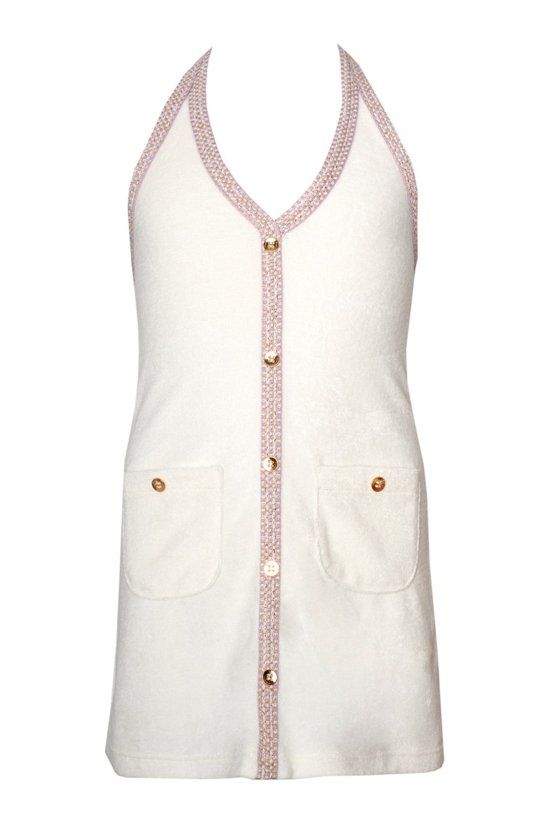 TERRY DRESS WITH CROCHET DETAILS FOR GIRLS-24614092-102