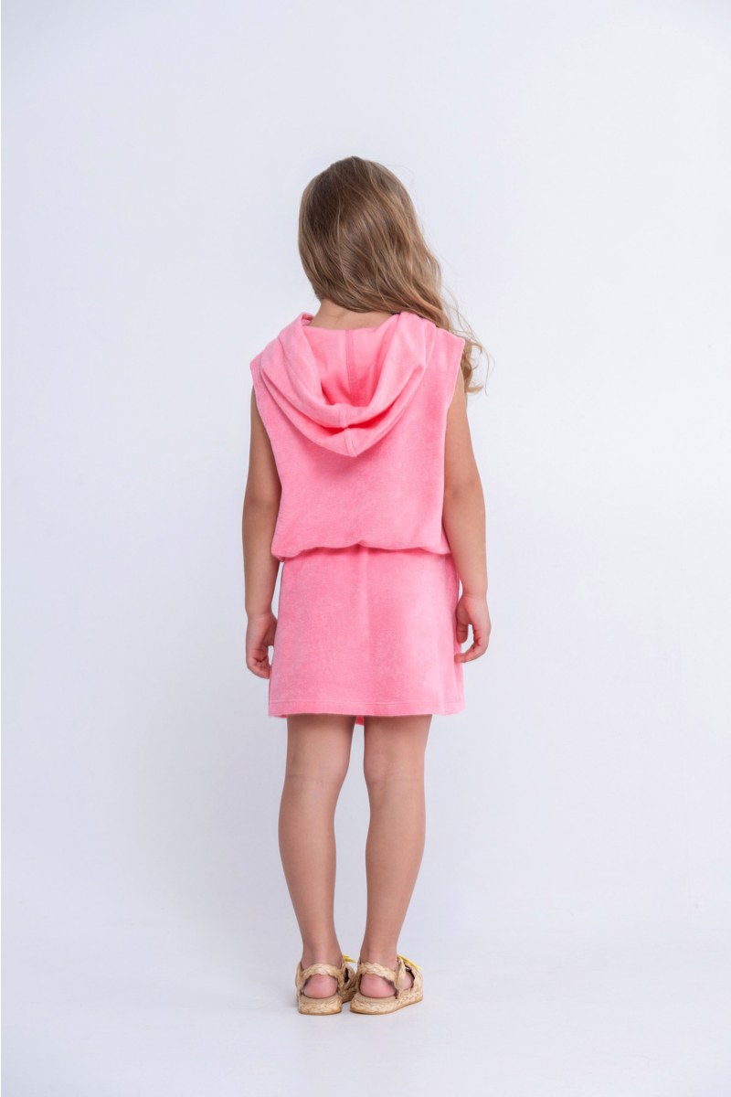 TERRY HOODIE MINI DRESS FOR GIRLS-24614131-722