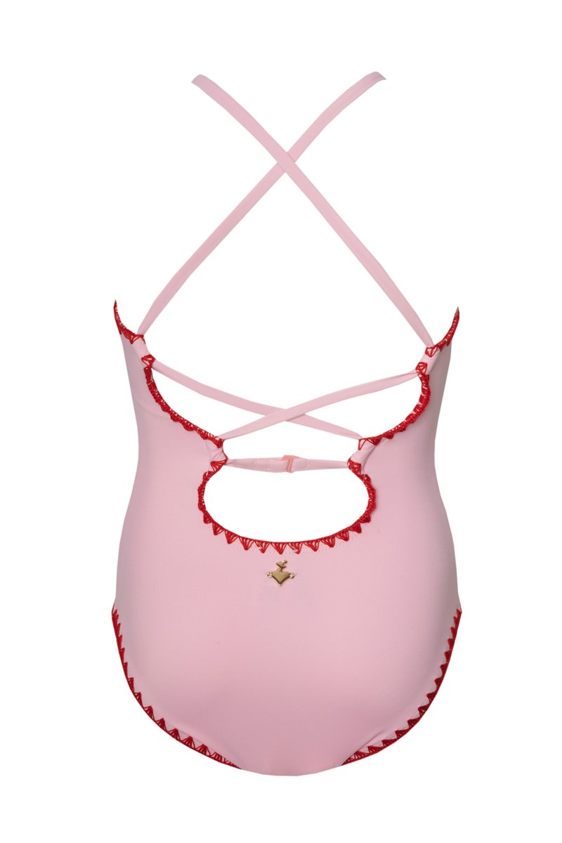 ONEPIECE SWIMSUIT WITH STRAPPY BACK FOR GIRLS-24615070-712