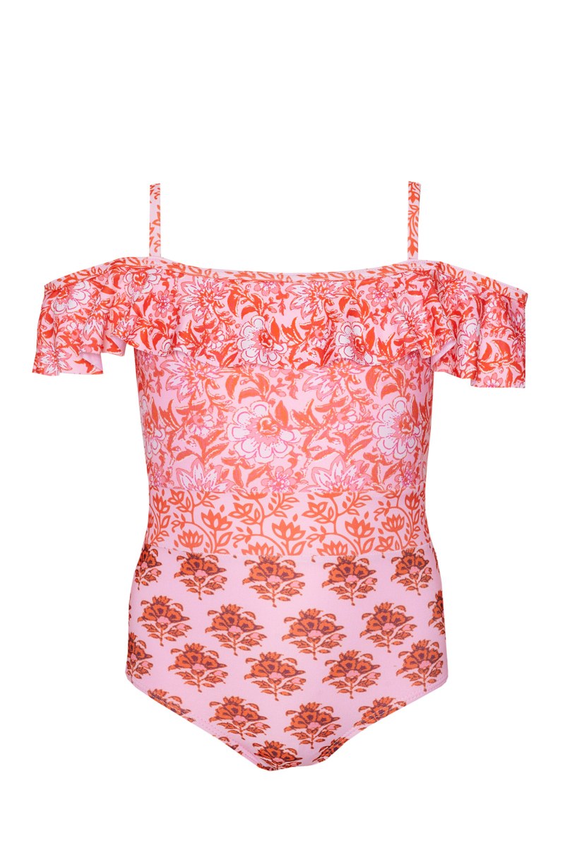 RUFFLED ONEPIECE SWIMSUIT FOR GIRLS-24615080-715