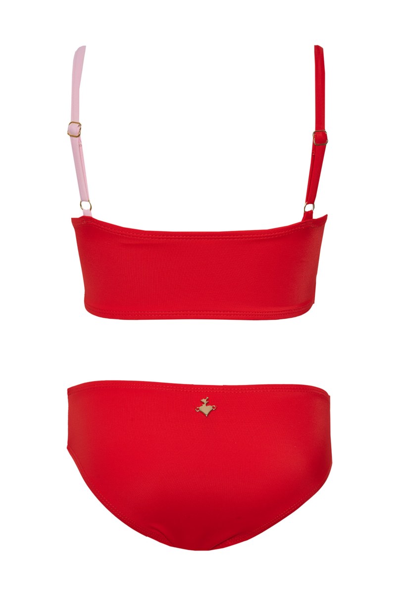 TWO-TONE STYLED BIKINI SET FOR GIRLS-24616030-631