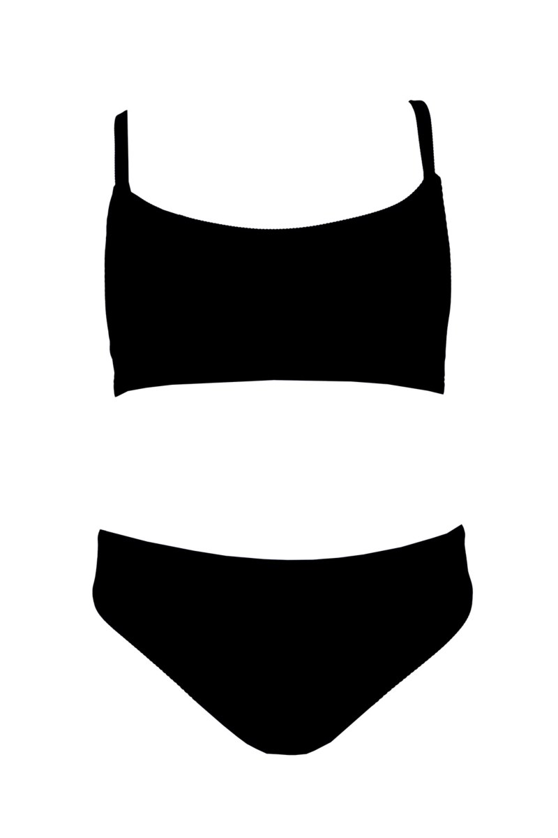 TEENS RIBBED SWIMWEAR BIKINI SET-24616146-110