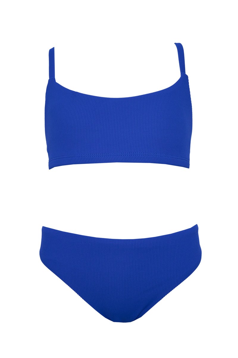 TEENS RIBBED SWIMWEAR BIKINI SET-24616146-436