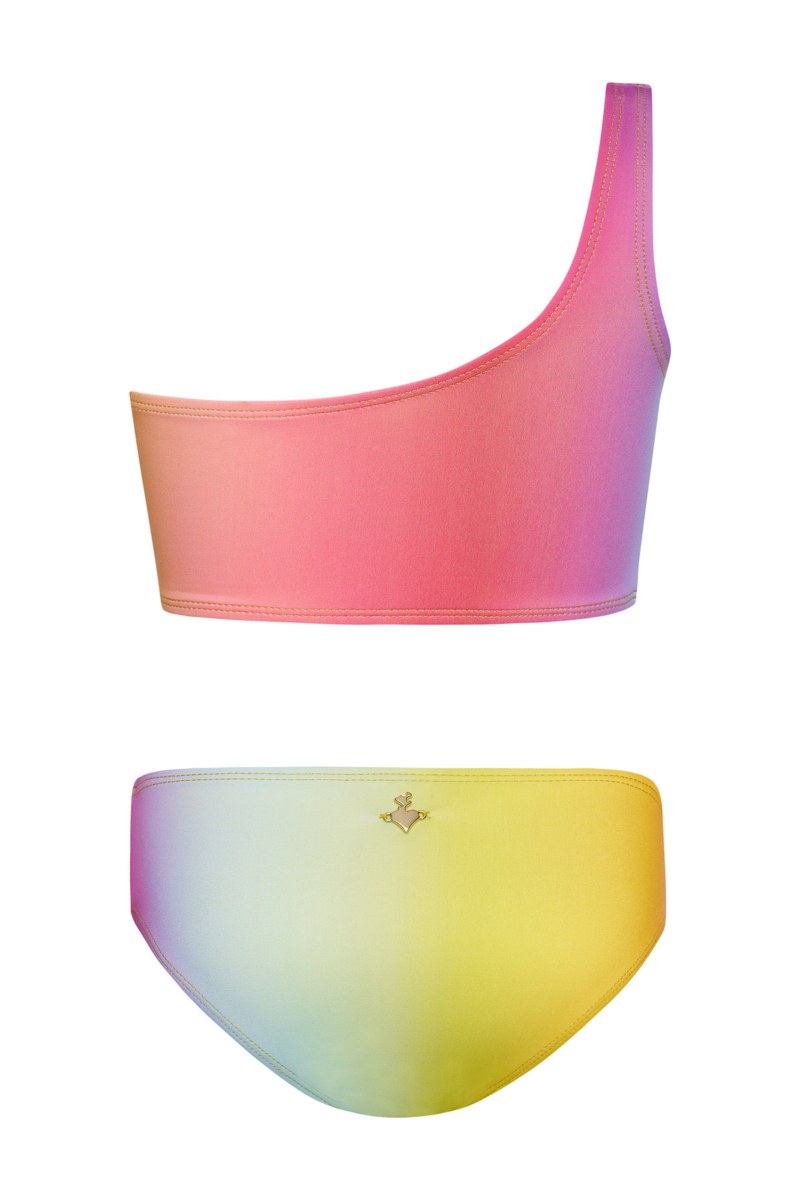 ONE SHOULDER STYLE BIKINI SET FOR GIRLS-24616150-612