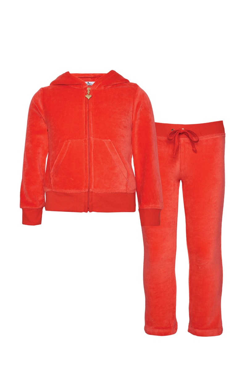 EMBELLISHED VELOUR TRACK SET FOR GIRLS-24618011-978