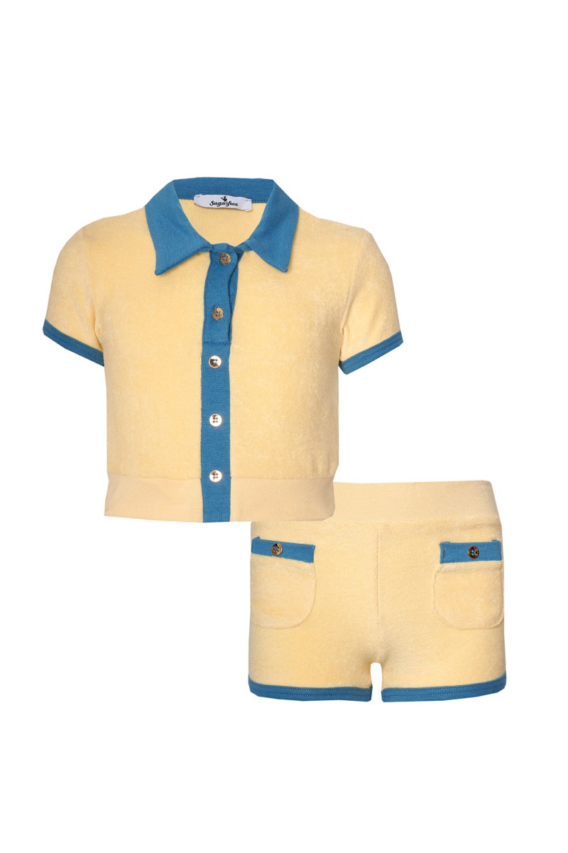 TWO-TONE TERRY SET FOR GIRS-24618108-948