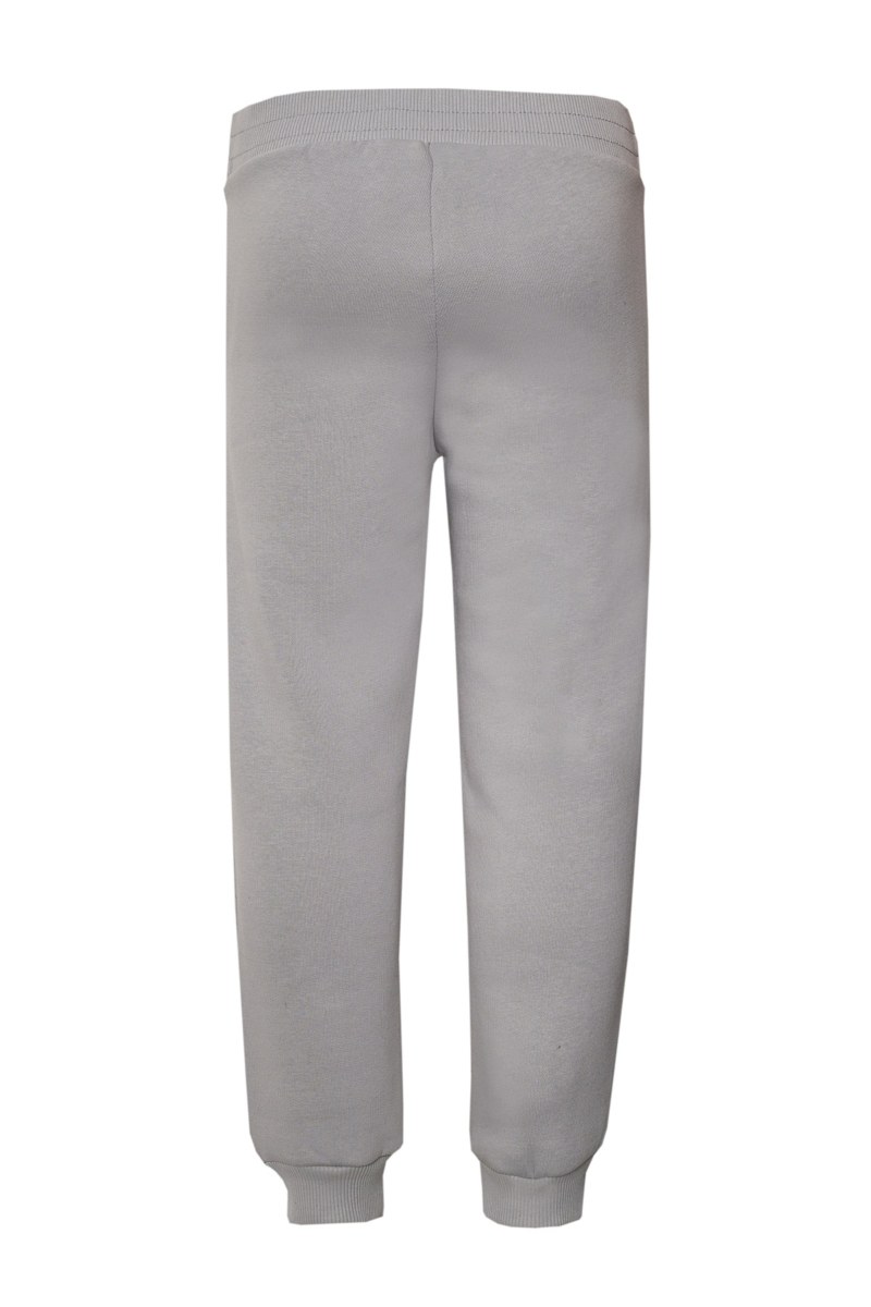 STRASS EMBELLISHED CUFFED COTTON PANTS FOR GIRLS-24631052-200