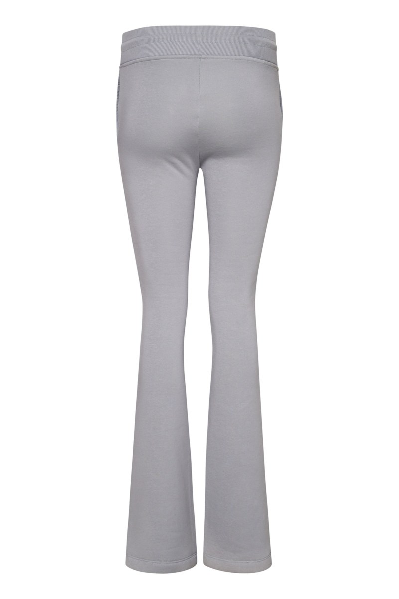 STRASS EMBELLISHED FLARED COTTON PANTS FOR TEENS-24631071-200