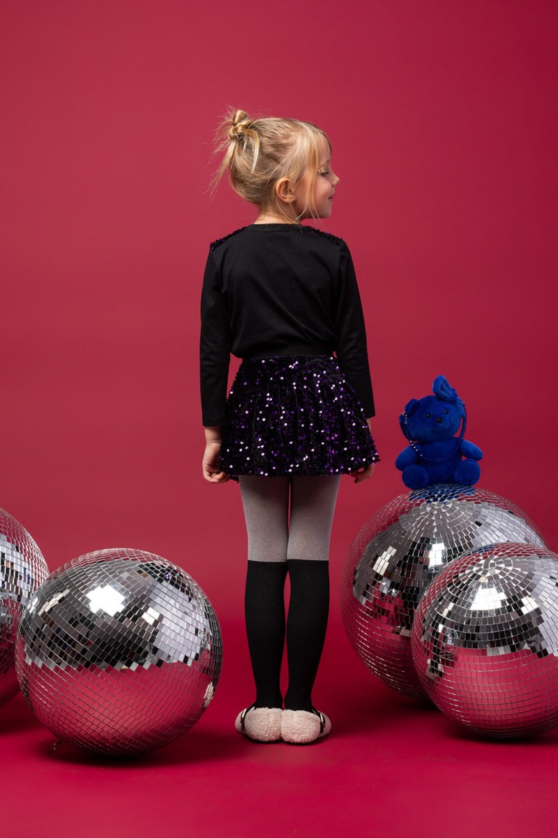 EMBELLISHED LONG SLEEVED COTTON TOP FOR GIRLS-24632027-110