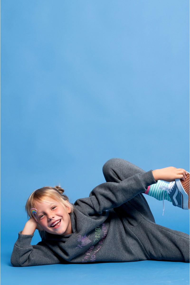 HOODED COTTON SWEATSHIRT FOR GIRLS-24632053-212