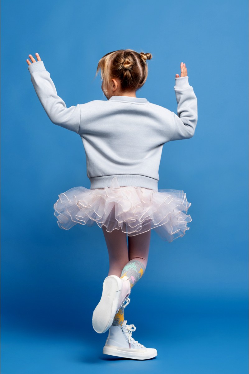 STRASS EMBELLISHED COTTON SWEATSHIRT FOR GIRLS-24632055-200