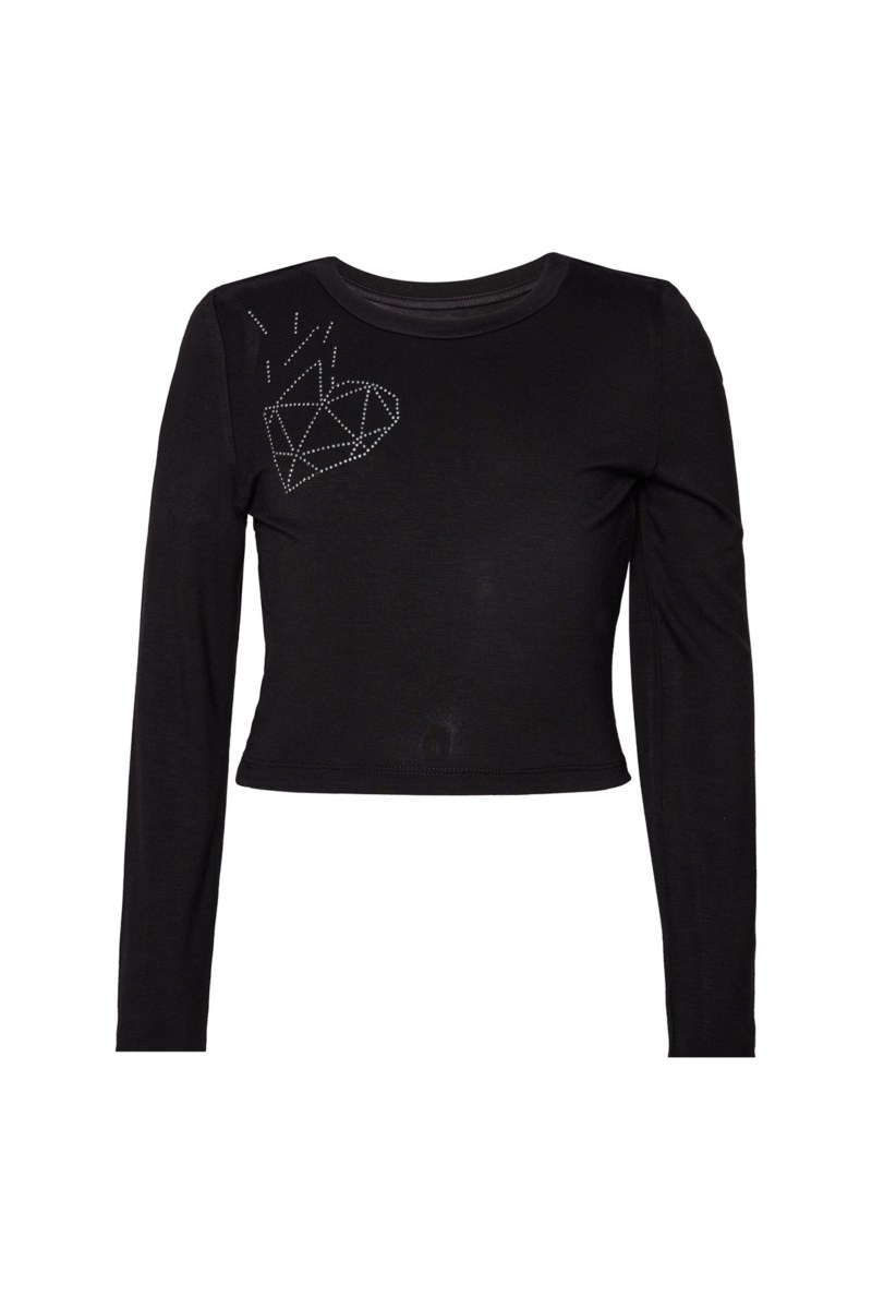 STRASS EMBELLISHED CROPPED TOP FOR TEENS-24632076-110