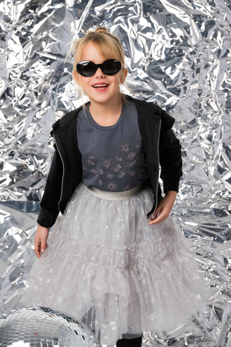 EMBELLISHED LONG SLEEVED COTTON TOP FOR GIRLS-24632125-526