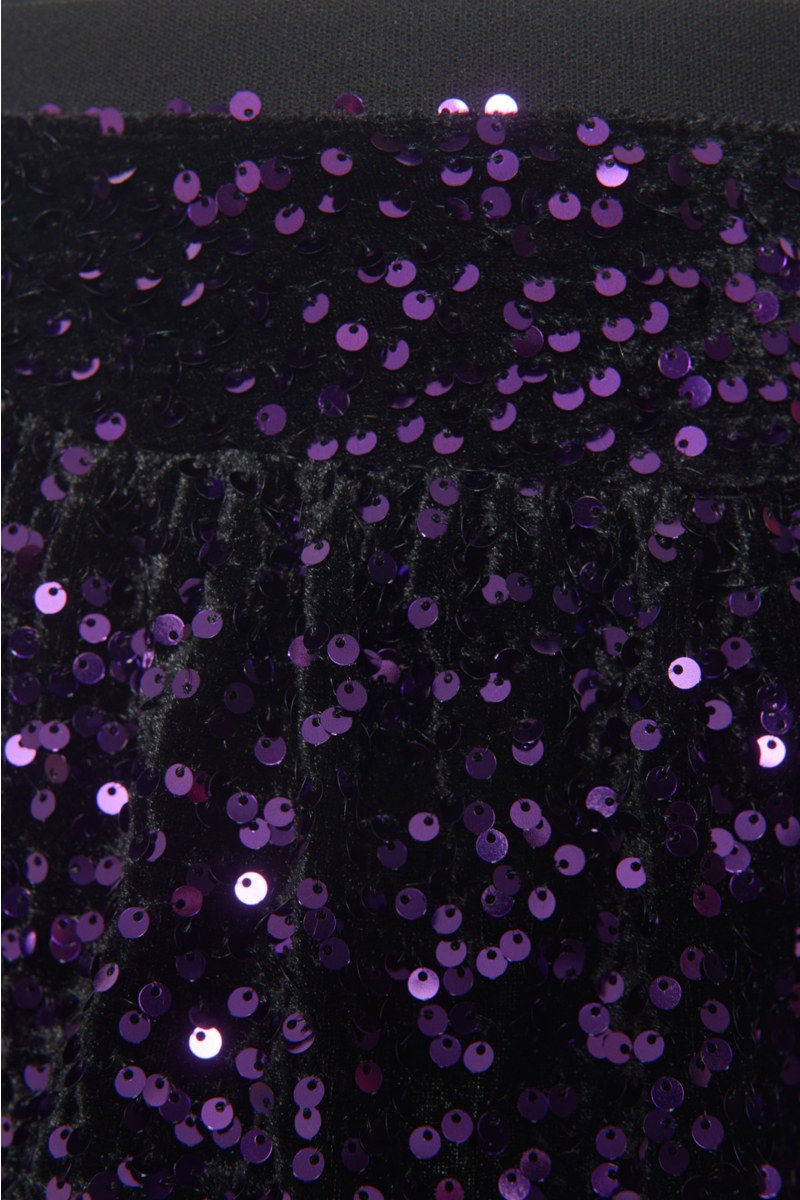 SUPER SOFT VELOUR MINI SKIRT FOR GIRLS WITH SEQUINS-24634028-824