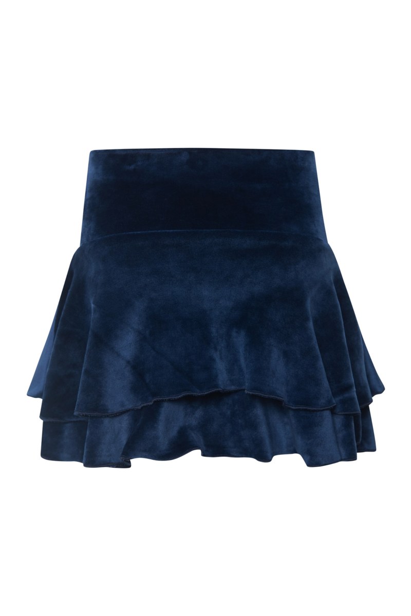 SUPER SOFT VELOUR RUFFLED MINI SKIRT FOR GIRLS-24634124-865