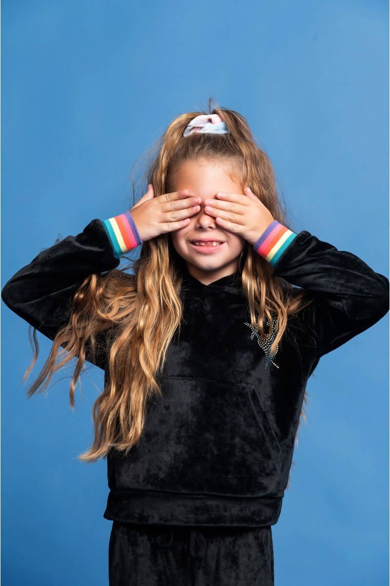 SUPER SOFT VELOUR MONOCHROME TRACKSUIT SET FOR GIRLS-24638010-110