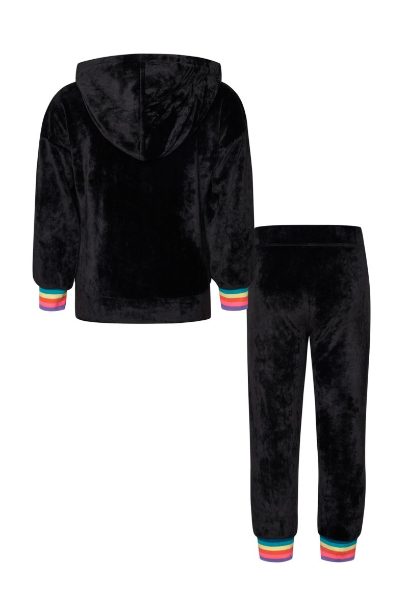 SUPER SOFT VELOUR MONOCHROME TRACKSUIT SET FOR GIRLS-24638010-110