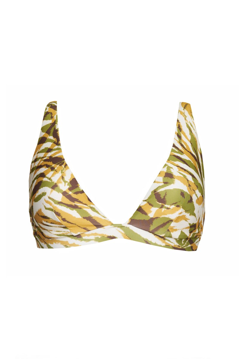 PRINTED SWIMWEAR TRIANGLE BIKINI TOP-24801160-521