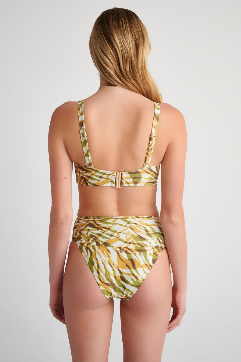 PRINTED TWIST SWIMWEAR BIKINI TOP IN CUP D-24801161D-521