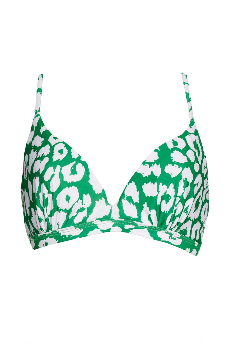 PRINTED SWIMWEAR TRIANGLE BIKINI TOP IN CUP D-24801211D-511