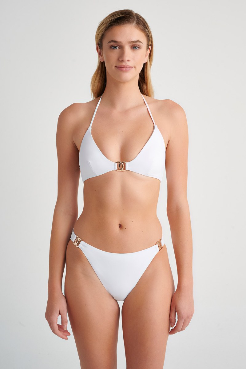 FASHION SOLIDS BIKINI SLIP WITH DECORATIVE DETAILS-24802080-102