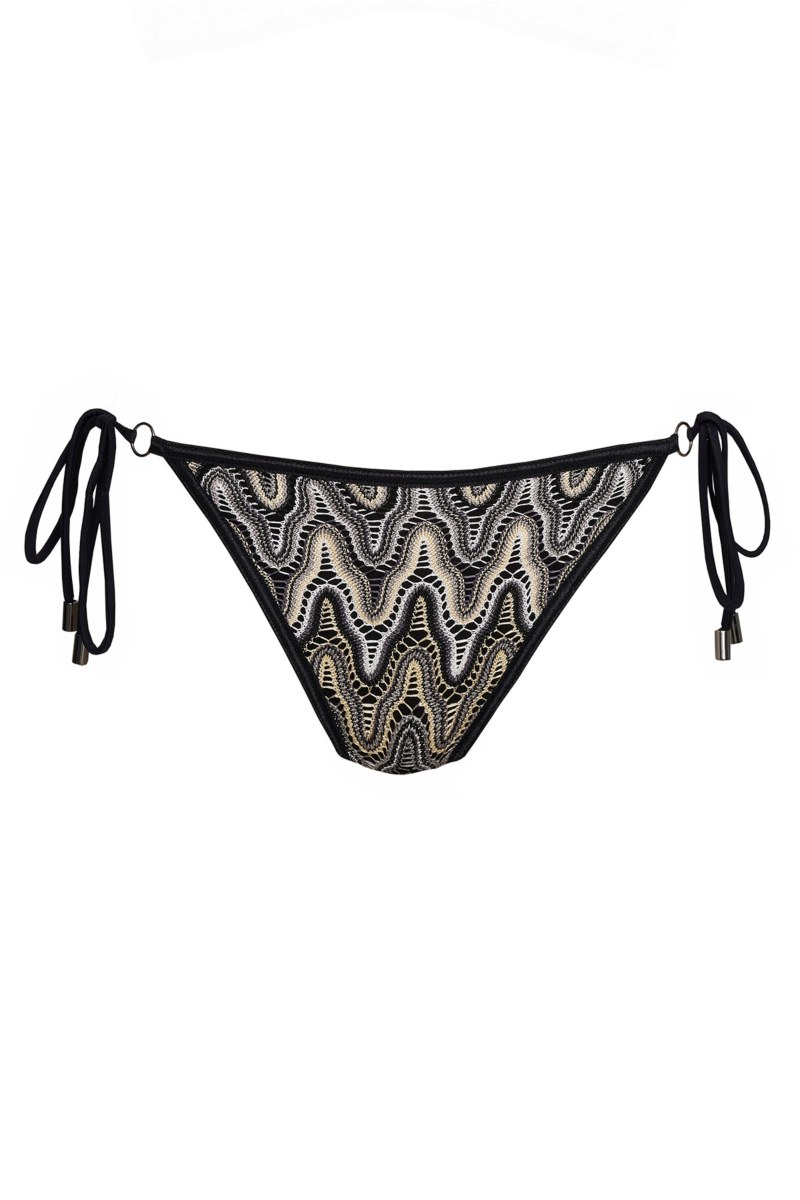 CROCHET SWIMWEAR TIE-SIDE BIKINI SLIP-24802101-110