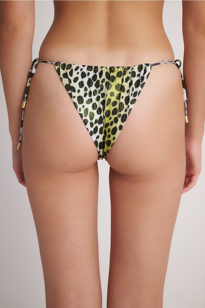 BRAZILIAN TIE-SIDE PRINTED SWIMWEAR BIKINI SLIP IN GLITTER DETAILS-24802170-503