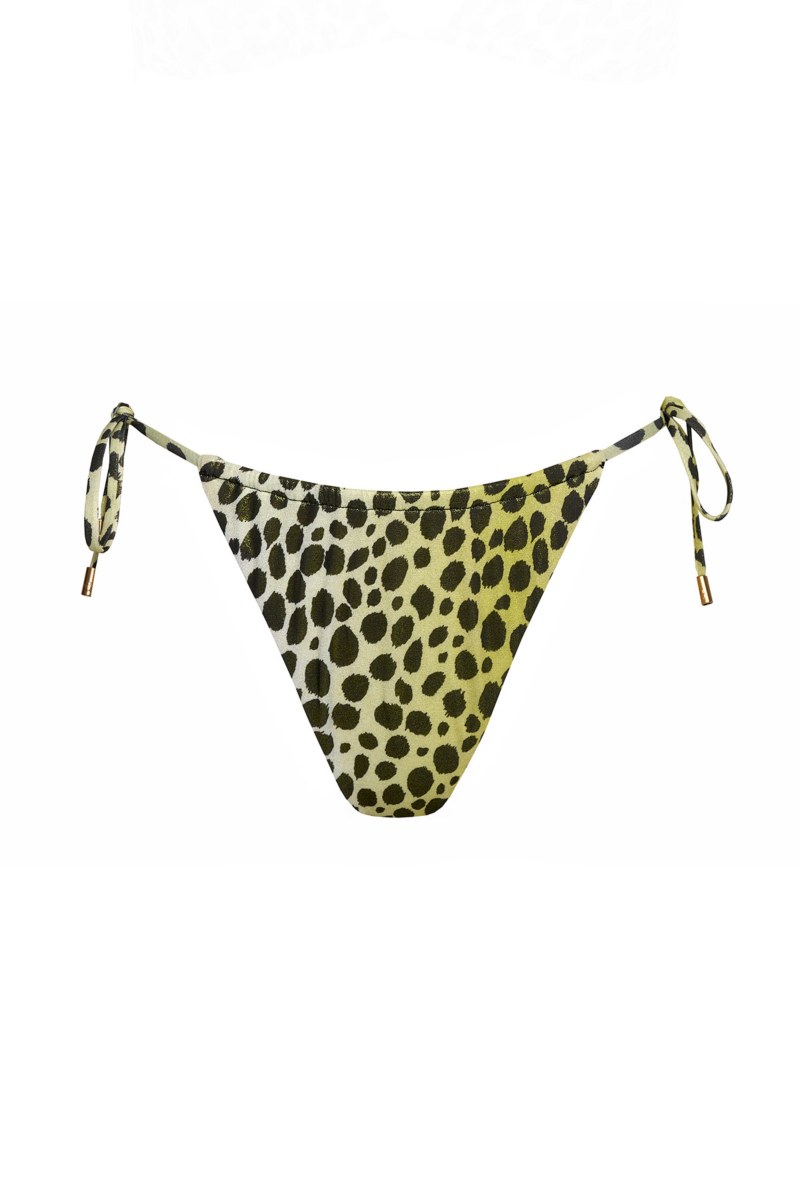 BRAZILIAN TIE-SIDE PRINTED SWIMWEAR BIKINI SLIP IN GLITTER DETAILS-24802170-503