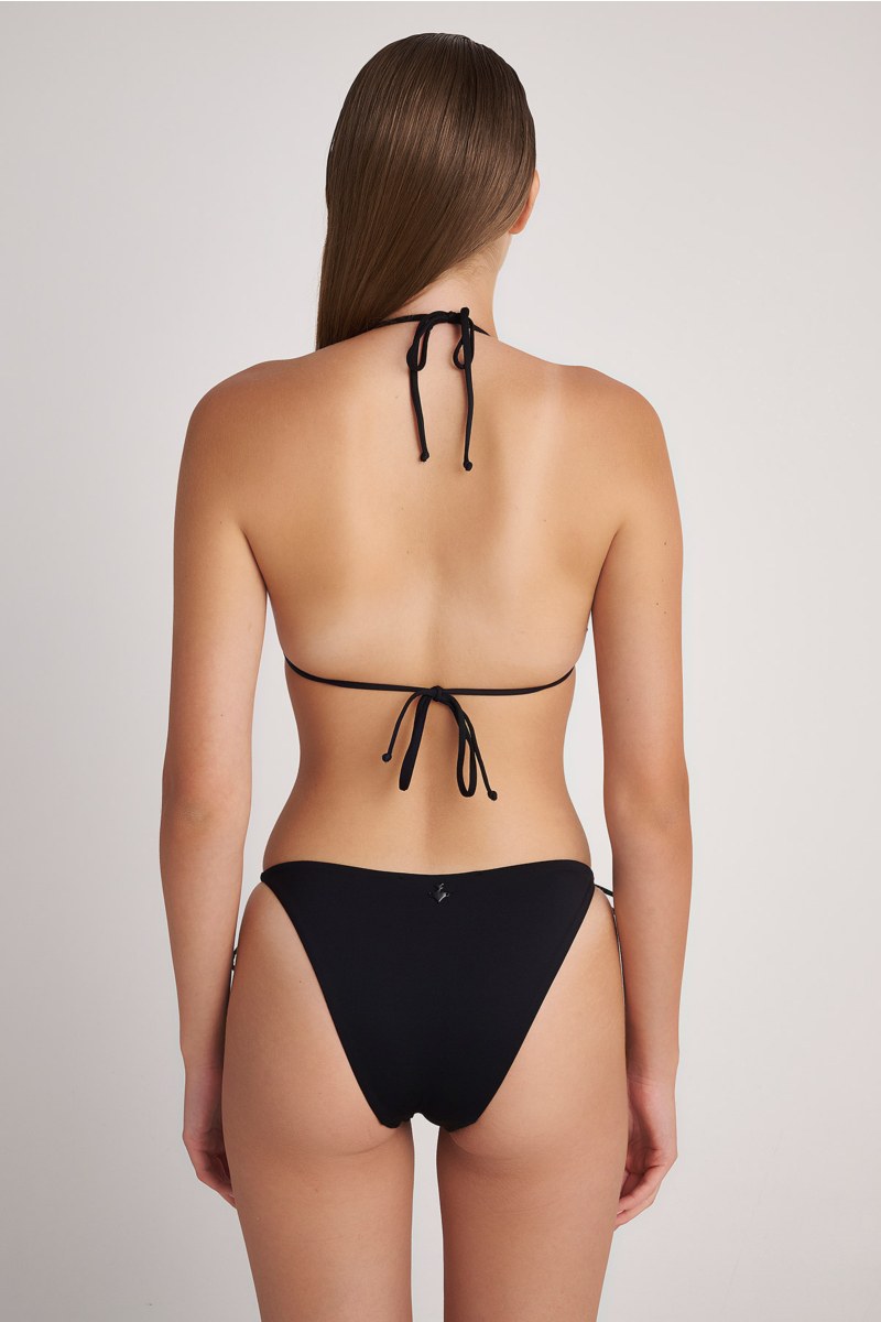 MONOCHROME TIE-SIDE SWIMWEAR BIKINI BOTTOM-24802410-110