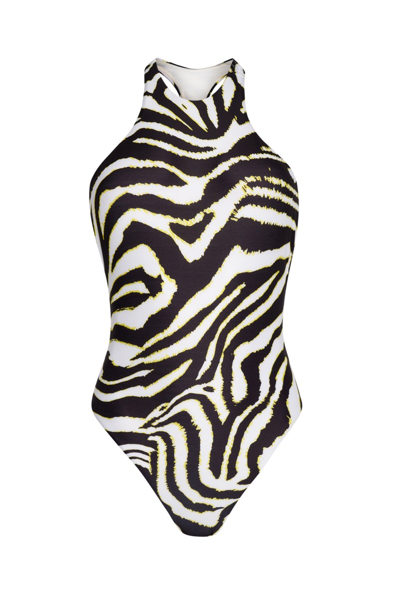 ZEBRA PRINTED ONEPIECE SWIMSUIT-24804140-110