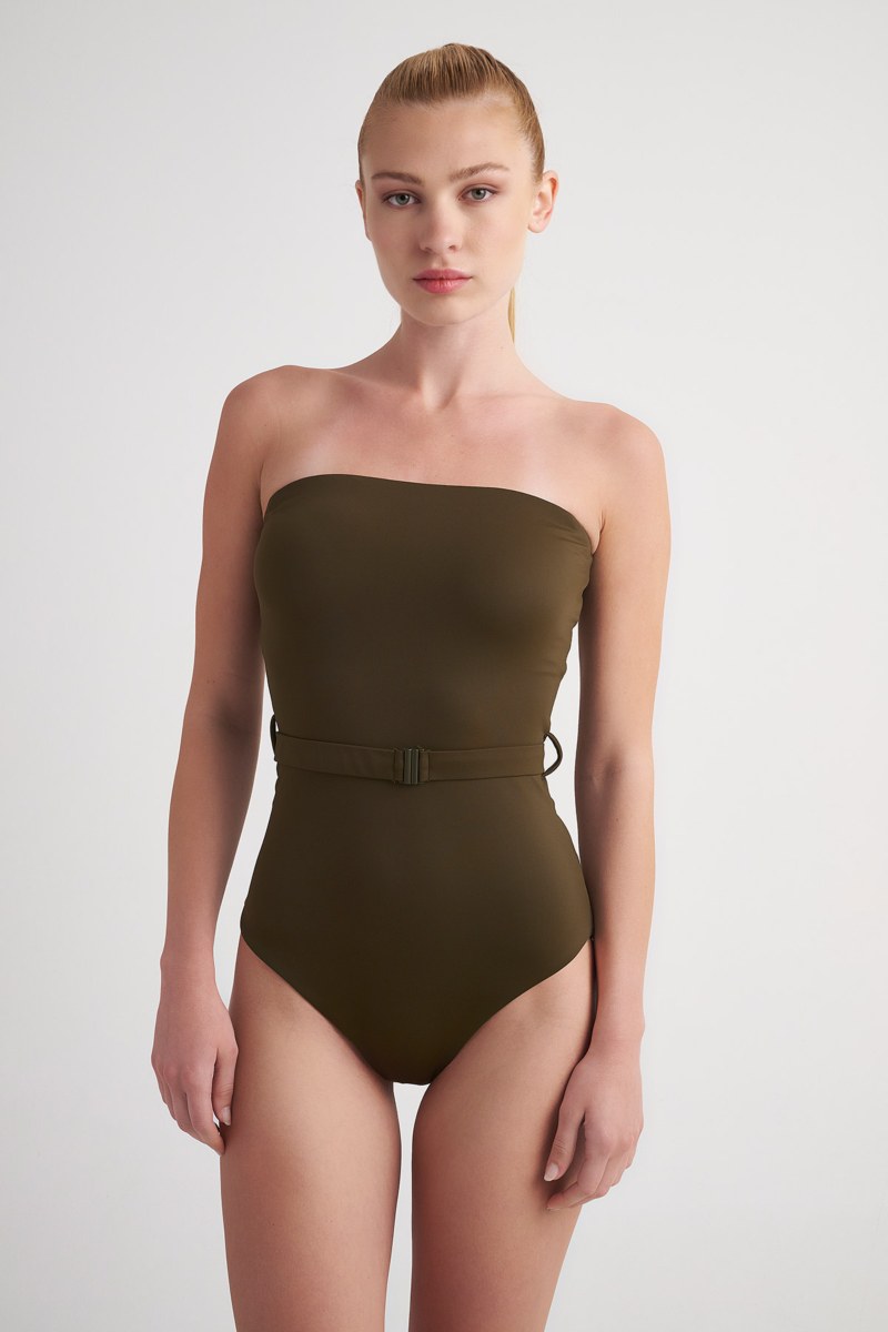 BELTED MONOCHROME ONEPIECE SWIMSUIT-24804151-521