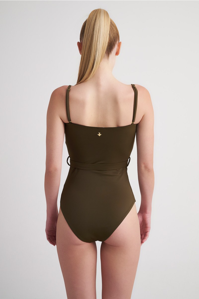 BELTED MONOCHROME ONEPIECE SWIMSUIT-24804151-521
