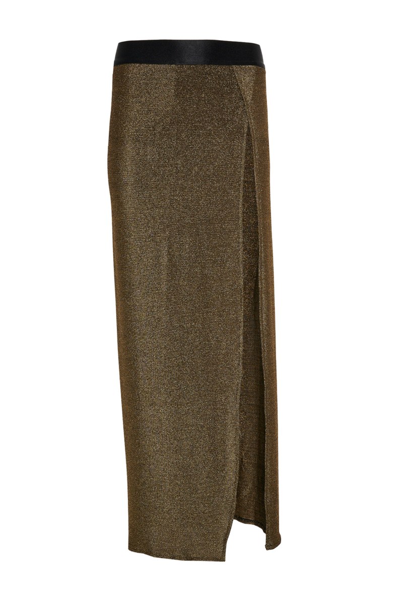 HIGH WAISTED MAXI SKIRT/PAREO WITH SLIT-24805340-110