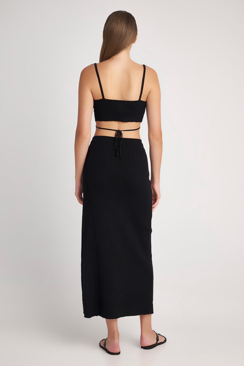 KNITTED CROP TOP WITH THIN STRAPS-24806311-110