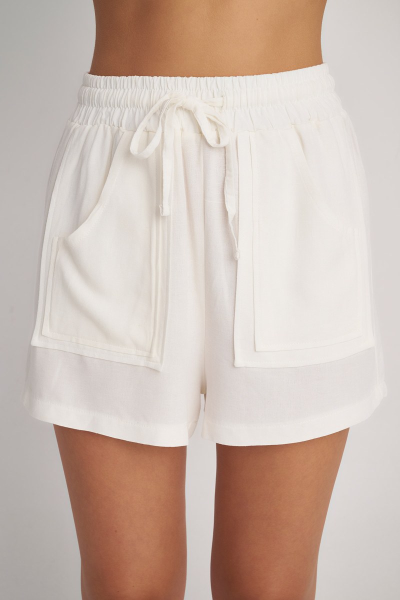 LINEN SHORTS WITH PATCH POCKETS-24810151-102